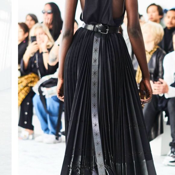 HAIDER ACKERMANN • SS2019 Laser Cut Black Leather Leggings FR 38 US 6-8 M IT 42 - Picture 4 of 12